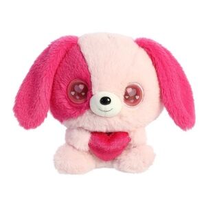 Aurora small dog in love lenticular enchanting stuffed animal 6” excellent 💕
